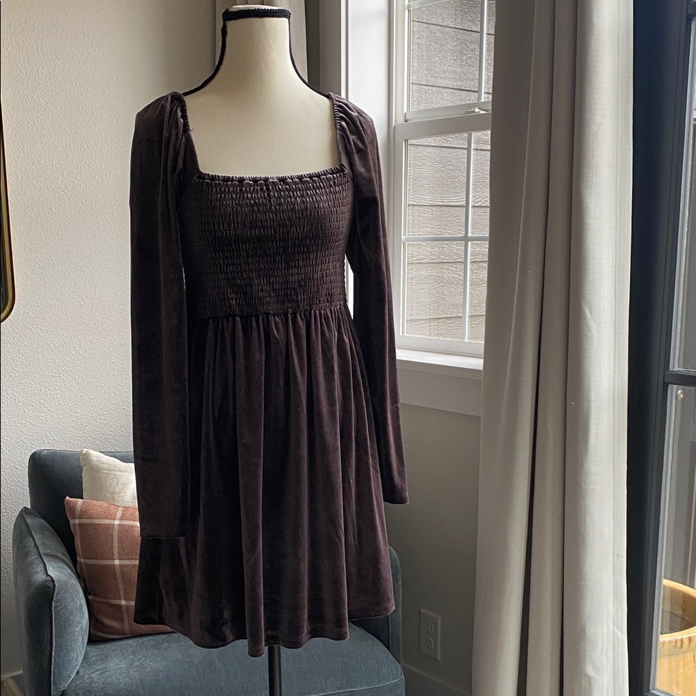 Girls Velvet Gap Dress